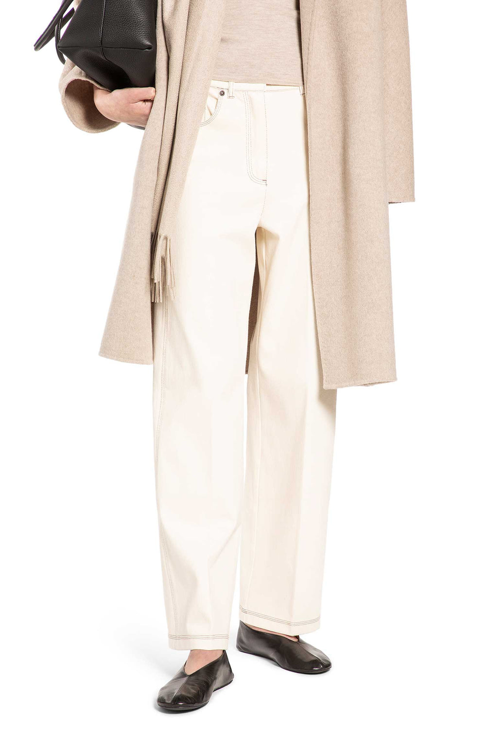 MAX MARA Cotton Nylon Jersey 5 Pocket Jeans woman