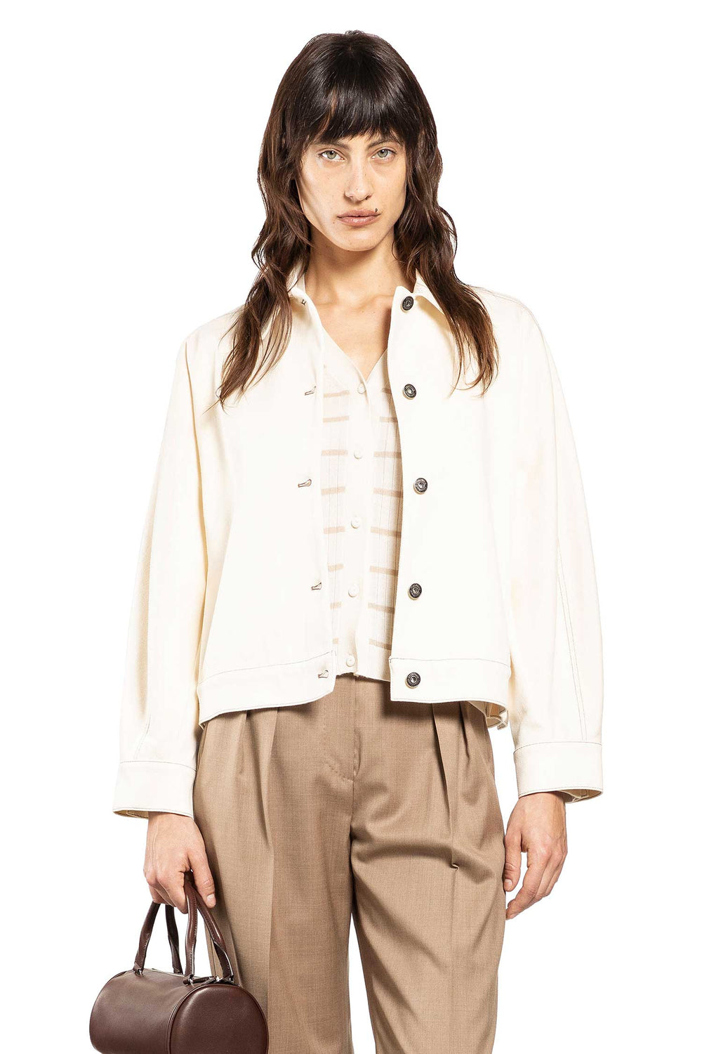 MAX MARA Overshirt in Jersey-Effect Denim woman