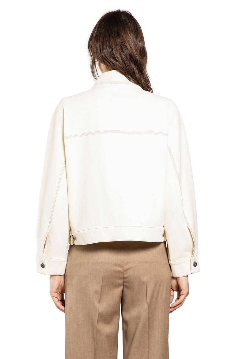 MAX MARA Overshirt in Jersey-Effect Denim woman