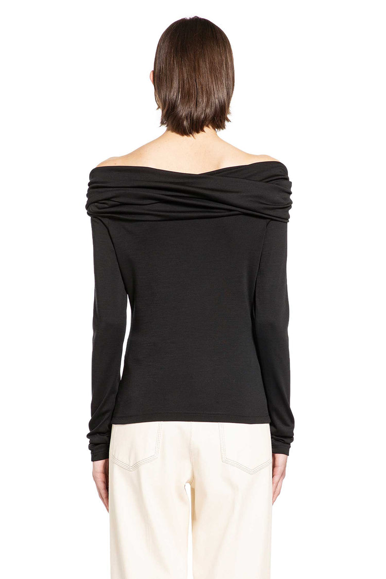 MAX MARA Wool Off-The-Shoulder Top woman