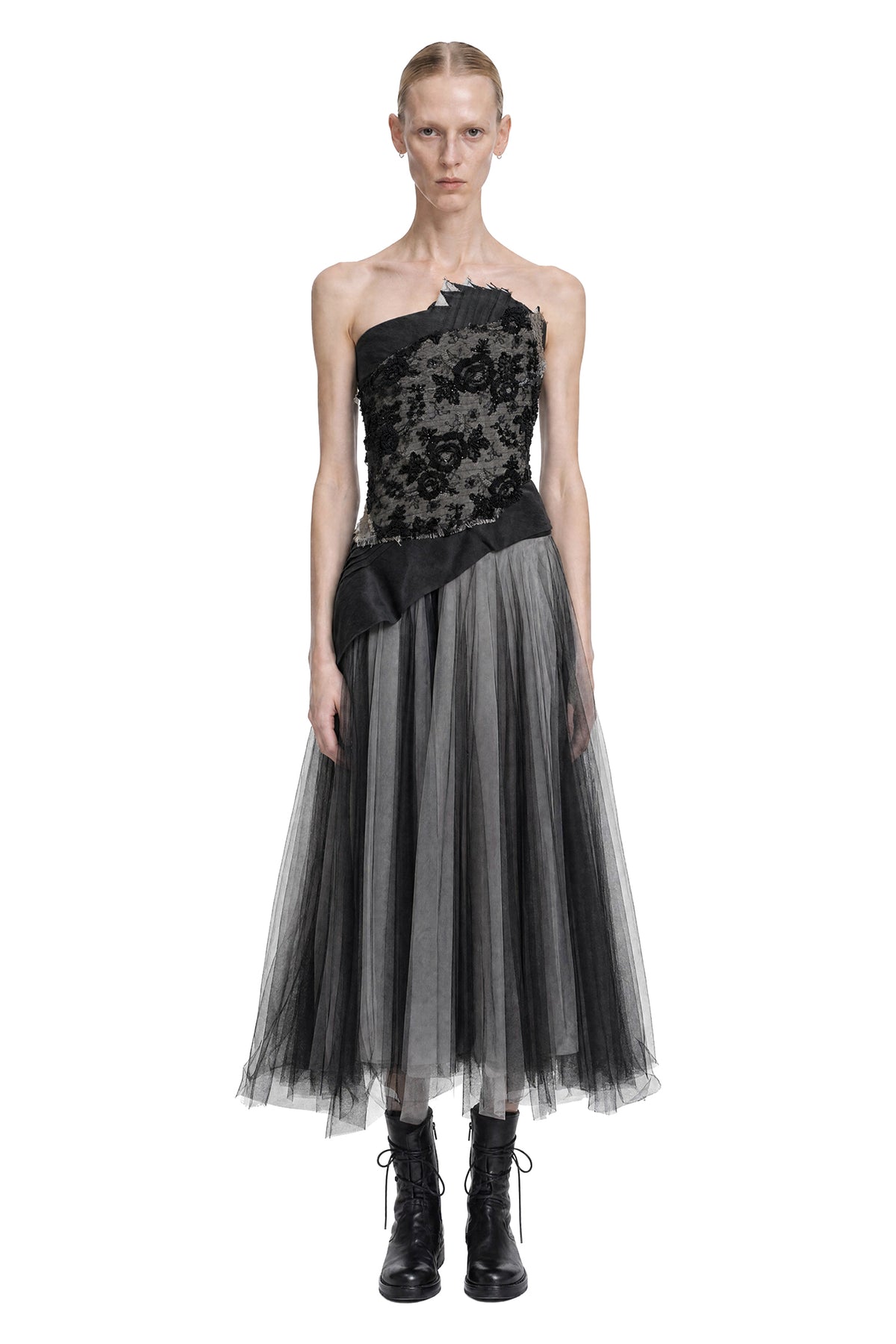 Beaded Brocade Corset Top
