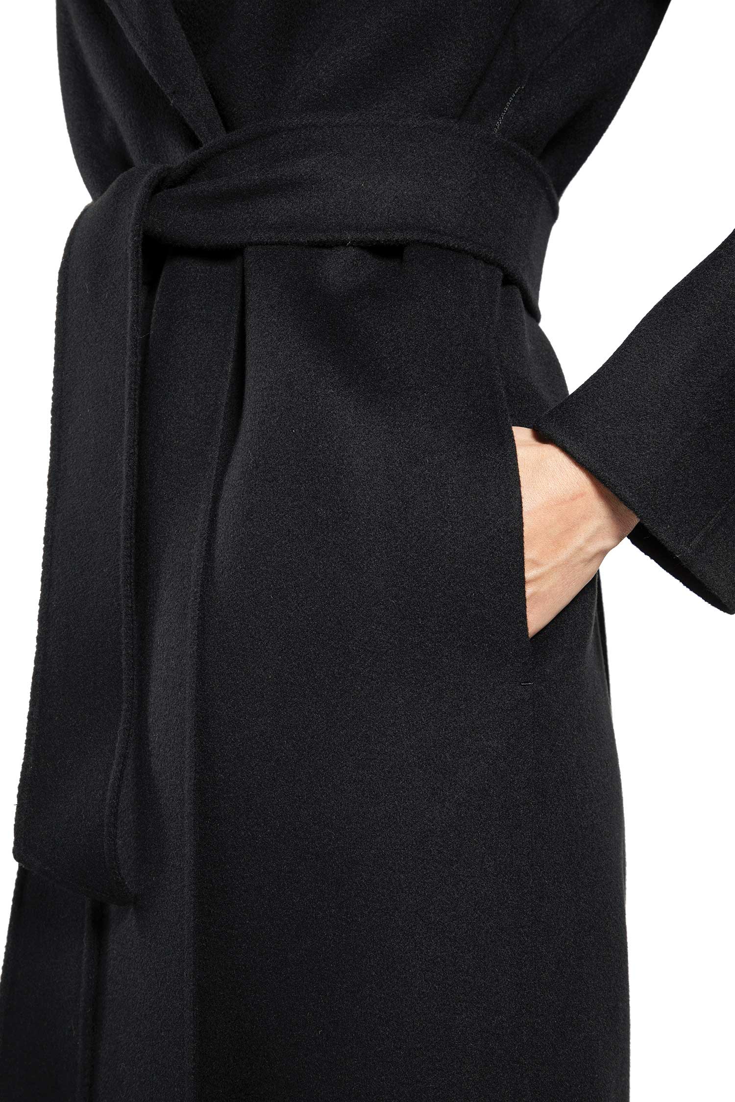 Wool Cashmere Silk Wrap Coat