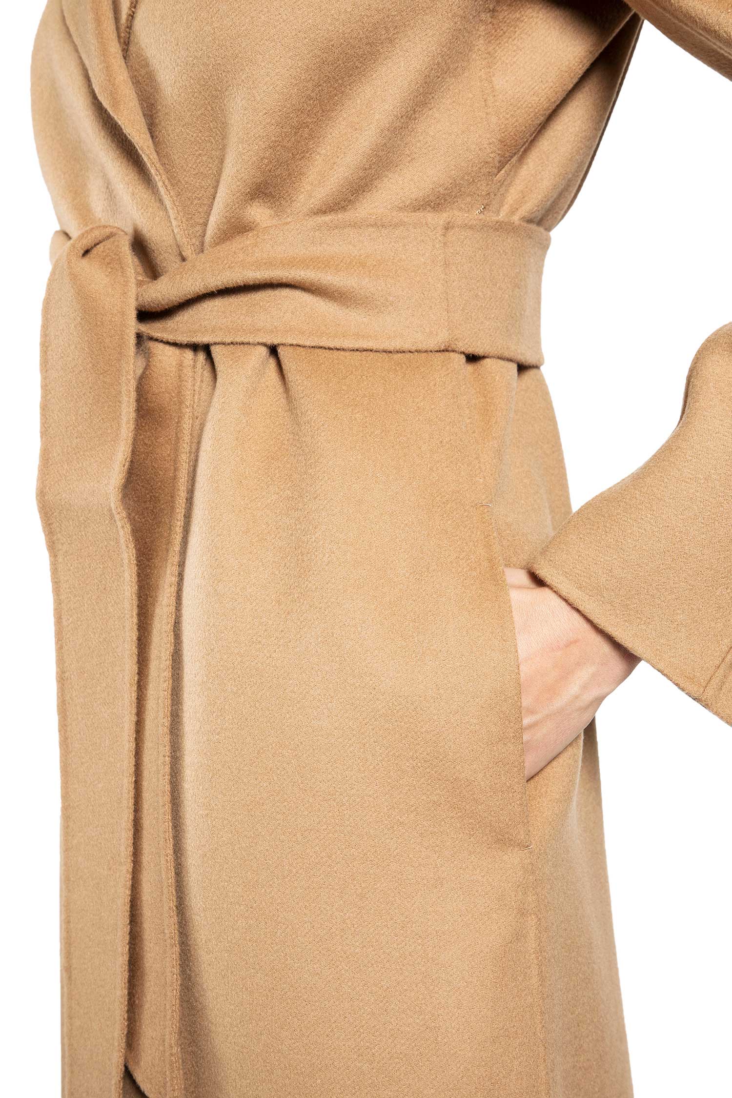 Wool Cashmere Silk Wrap Coat