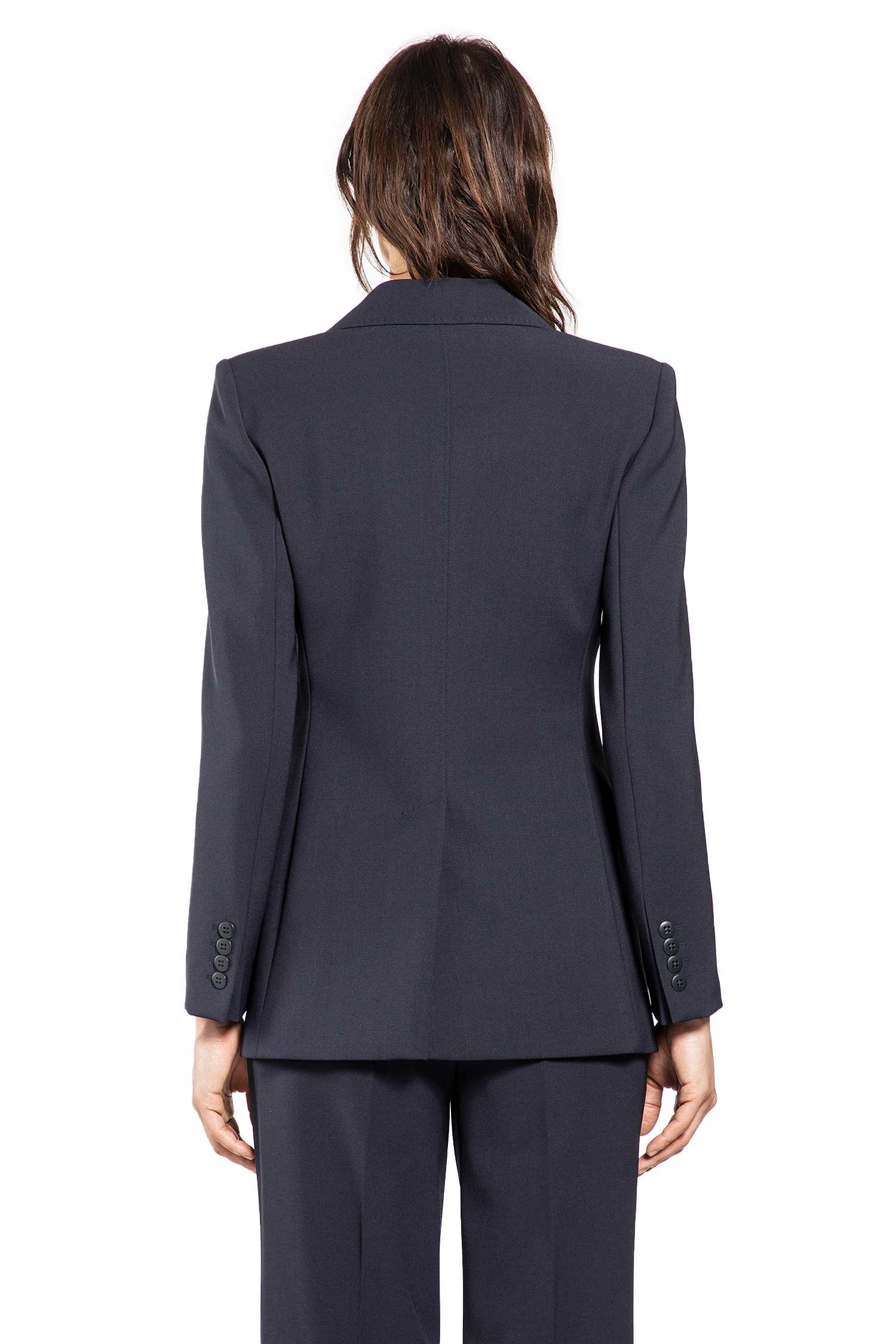 Fitted Wool Crepe Blazer