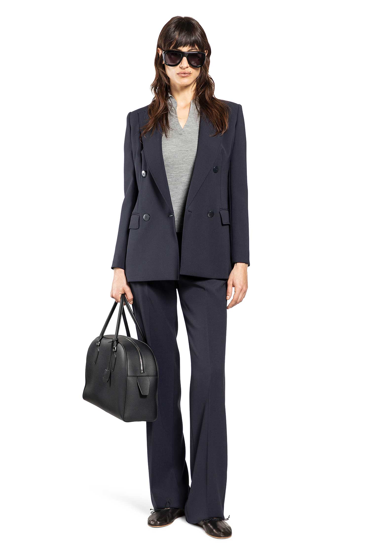 Fitted Wool Crepe Blazer