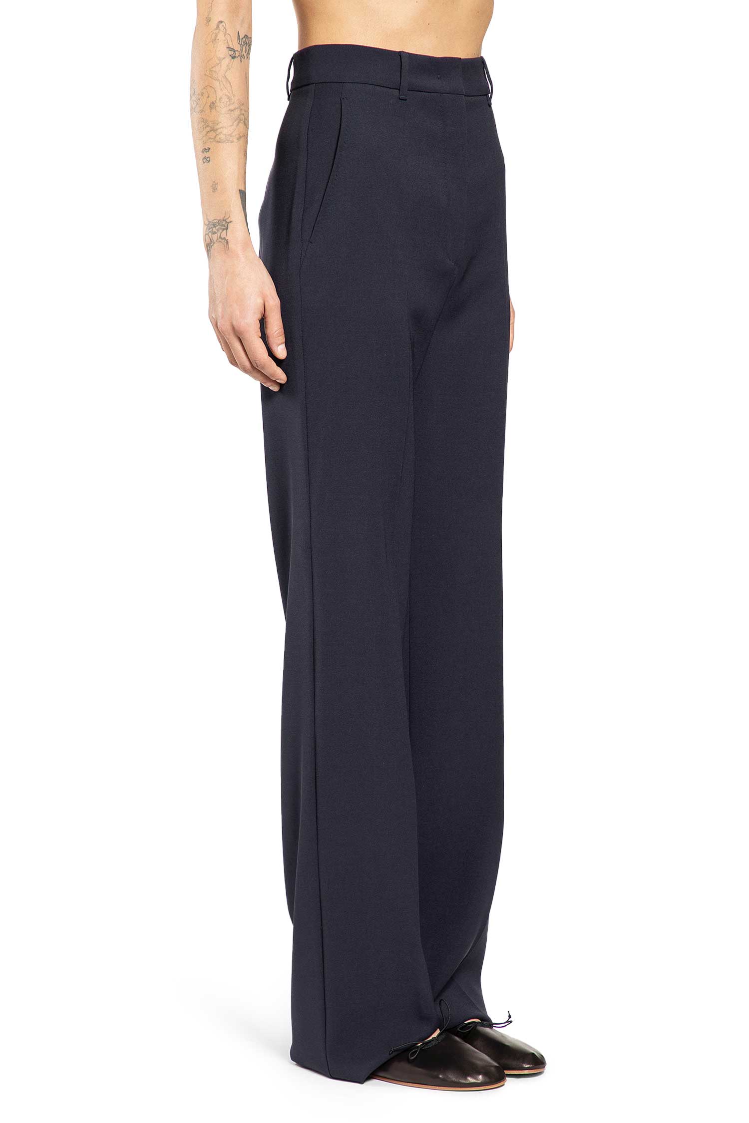 Wool Crepe Trousers