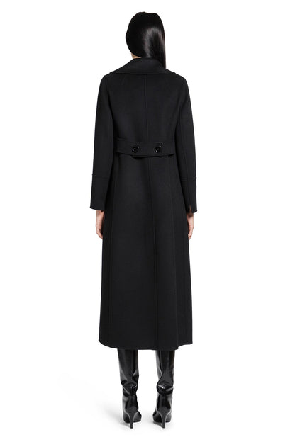 Long Double-Breasted Wool Coat