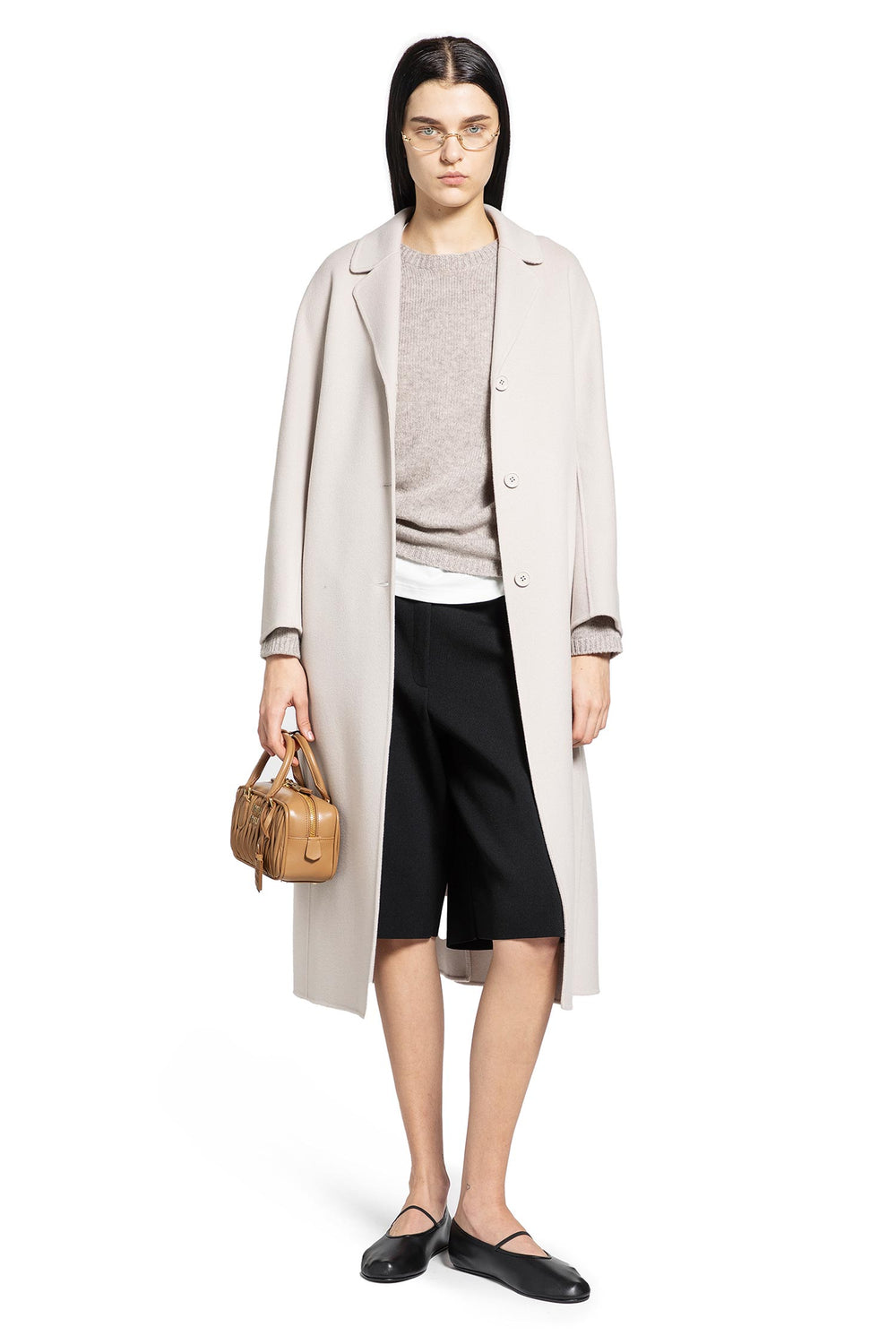 S MAX MARA Flared Wool Coat woman