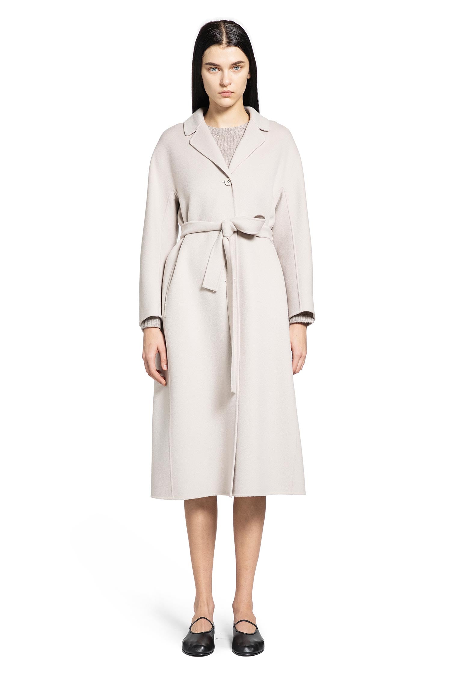 Flared Wool Coat