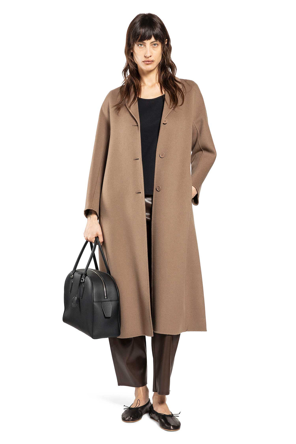 S MAX MARA Flared Wool Coat woman