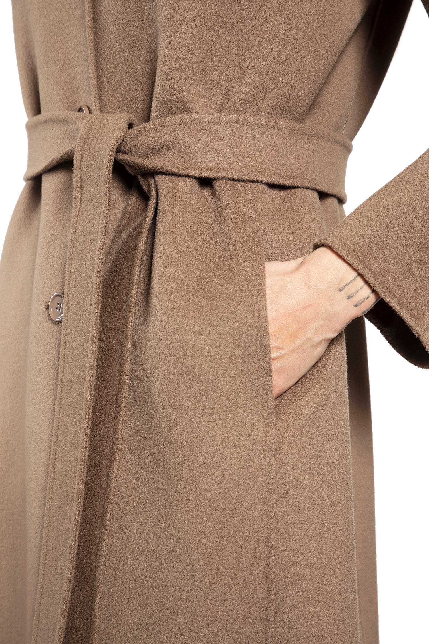 Flared Wool Coat