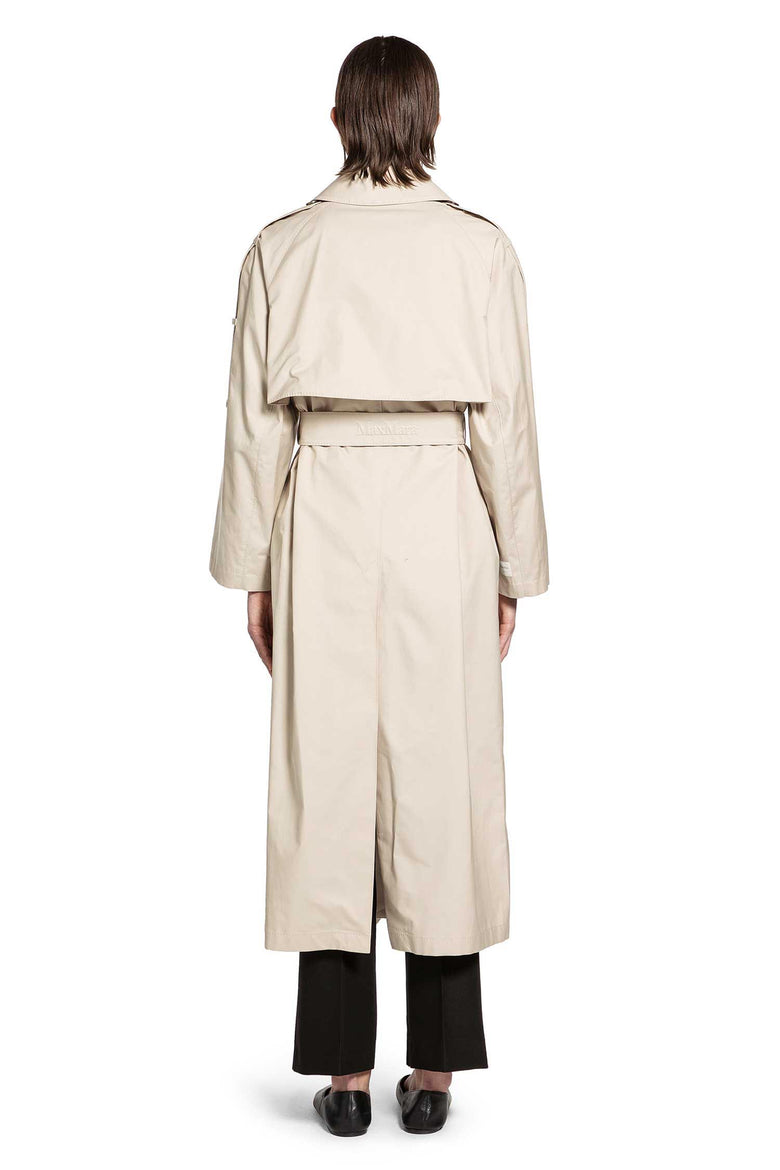 S MAX MARA Wide Water-repellent Twill Trench Coat woman