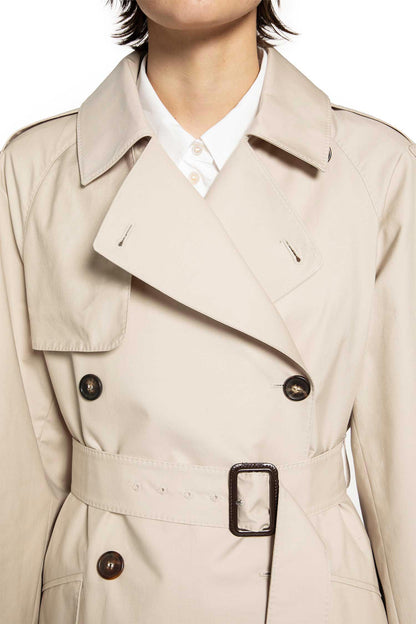 Wide Water-repellent Twill Trench Coat