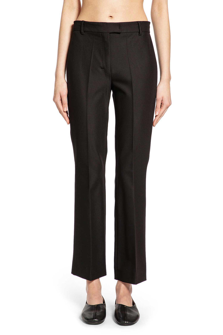 Stretch Cotton And Viscose Trousers