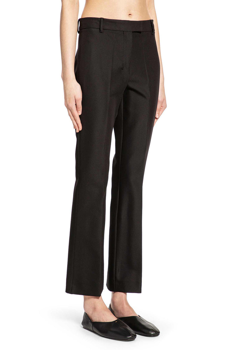 Stretch Cotton And Viscose Trousers