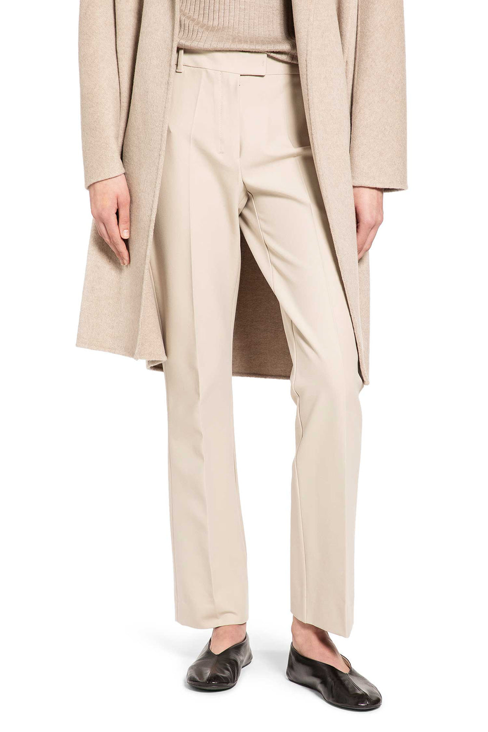 S MAX MARA Stretch Cotton Viscose Trousers woman