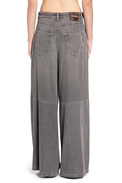 Cotton Viscose Wide Leg Jeans