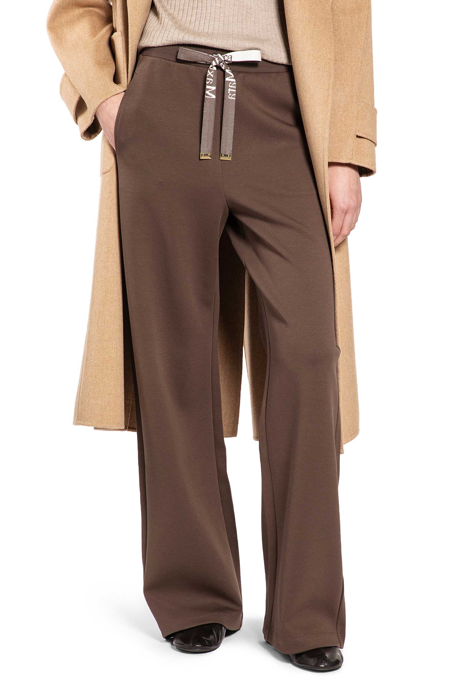 Wide Leg Jersey Trousers