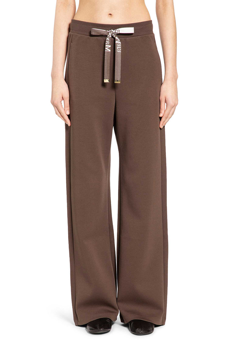 Wide Leg Jersey Trousers