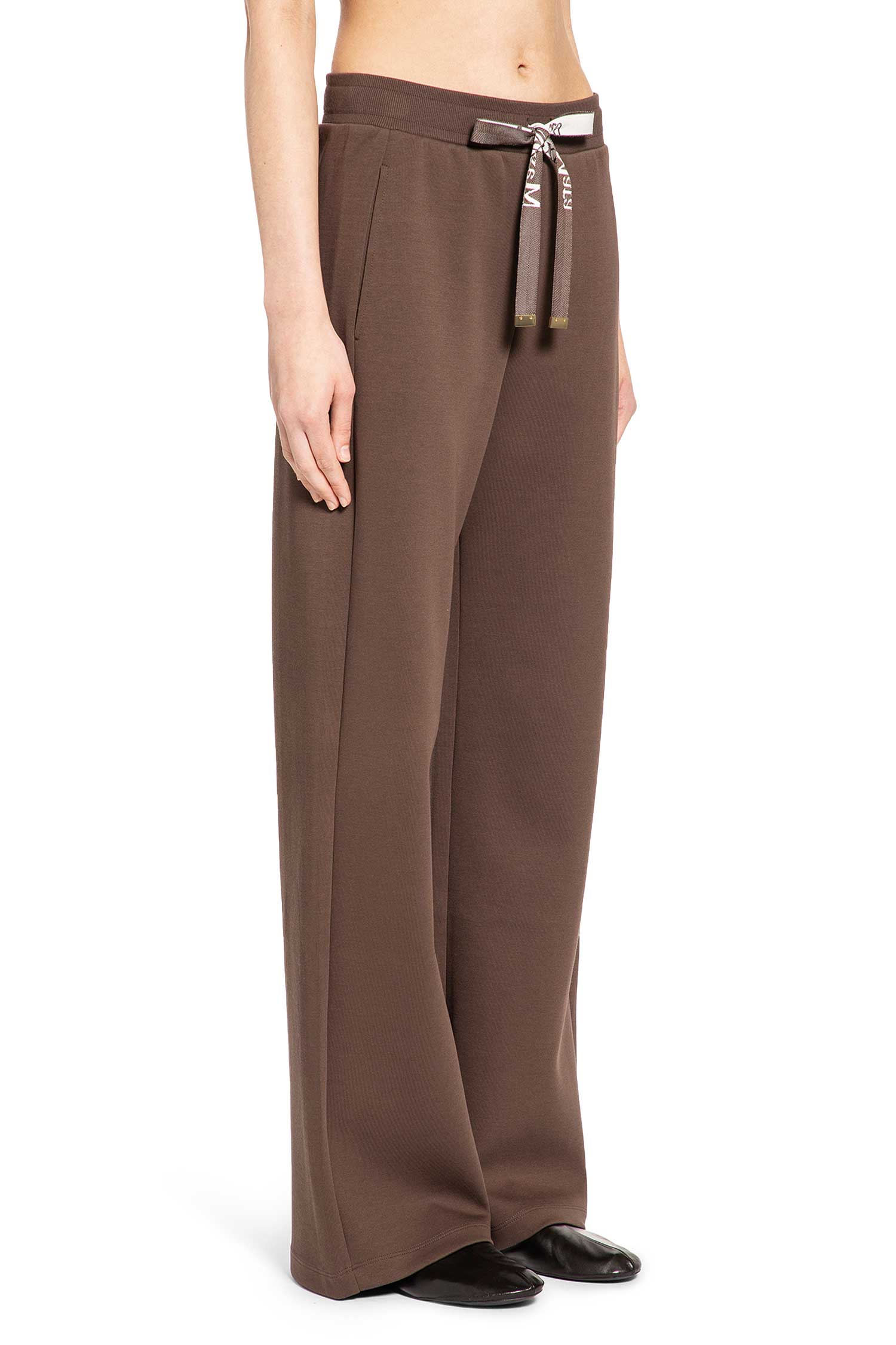 Wide Leg Jersey Trousers