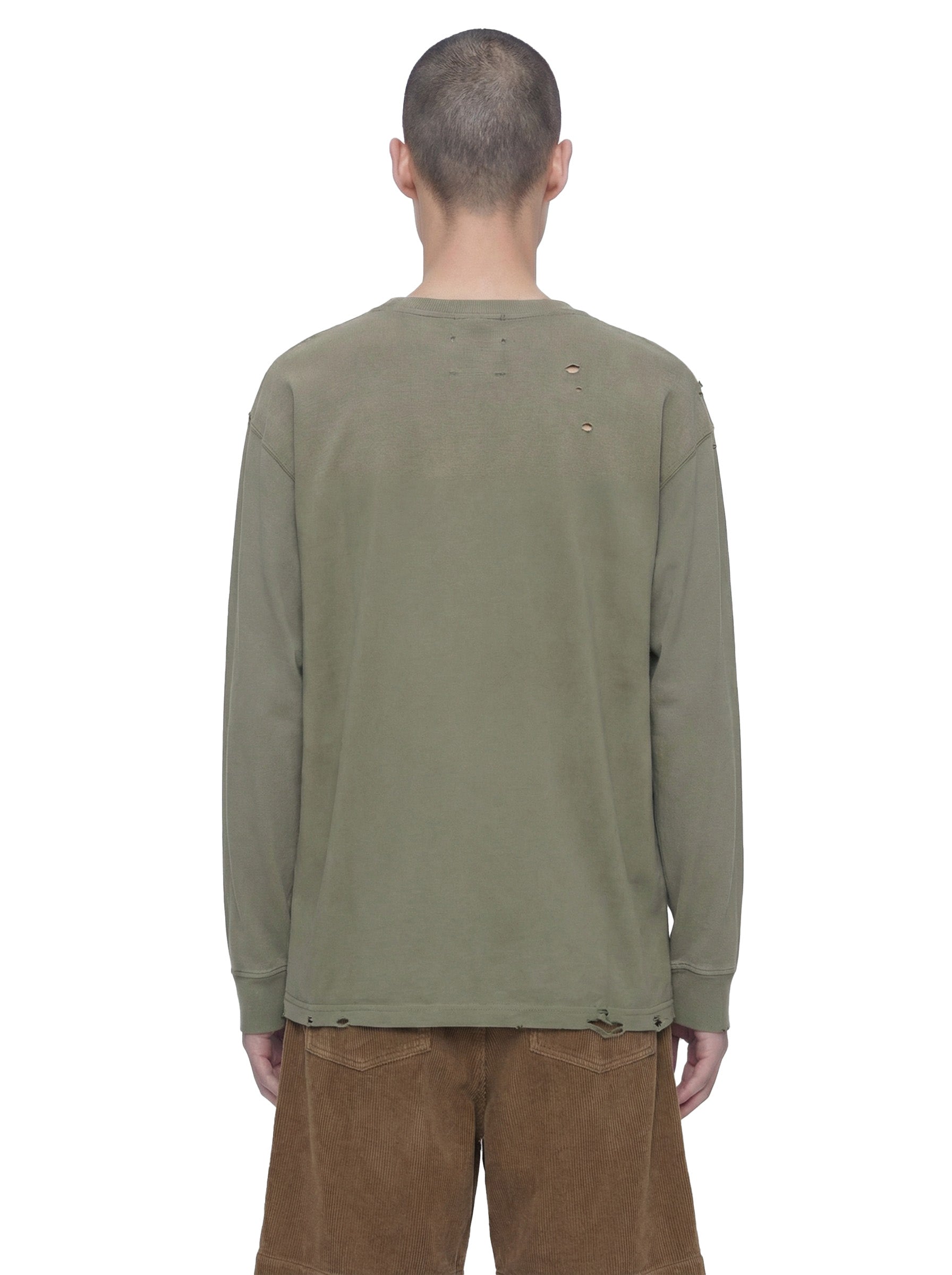 ''Scribble'' Oversized Crew Neck Pullover