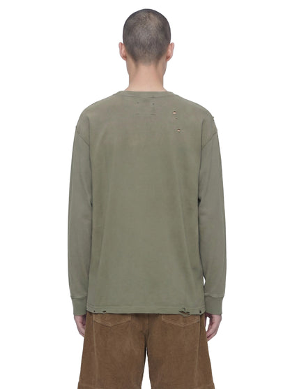 ''Scribble'' Oversized Crew Neck Pullover