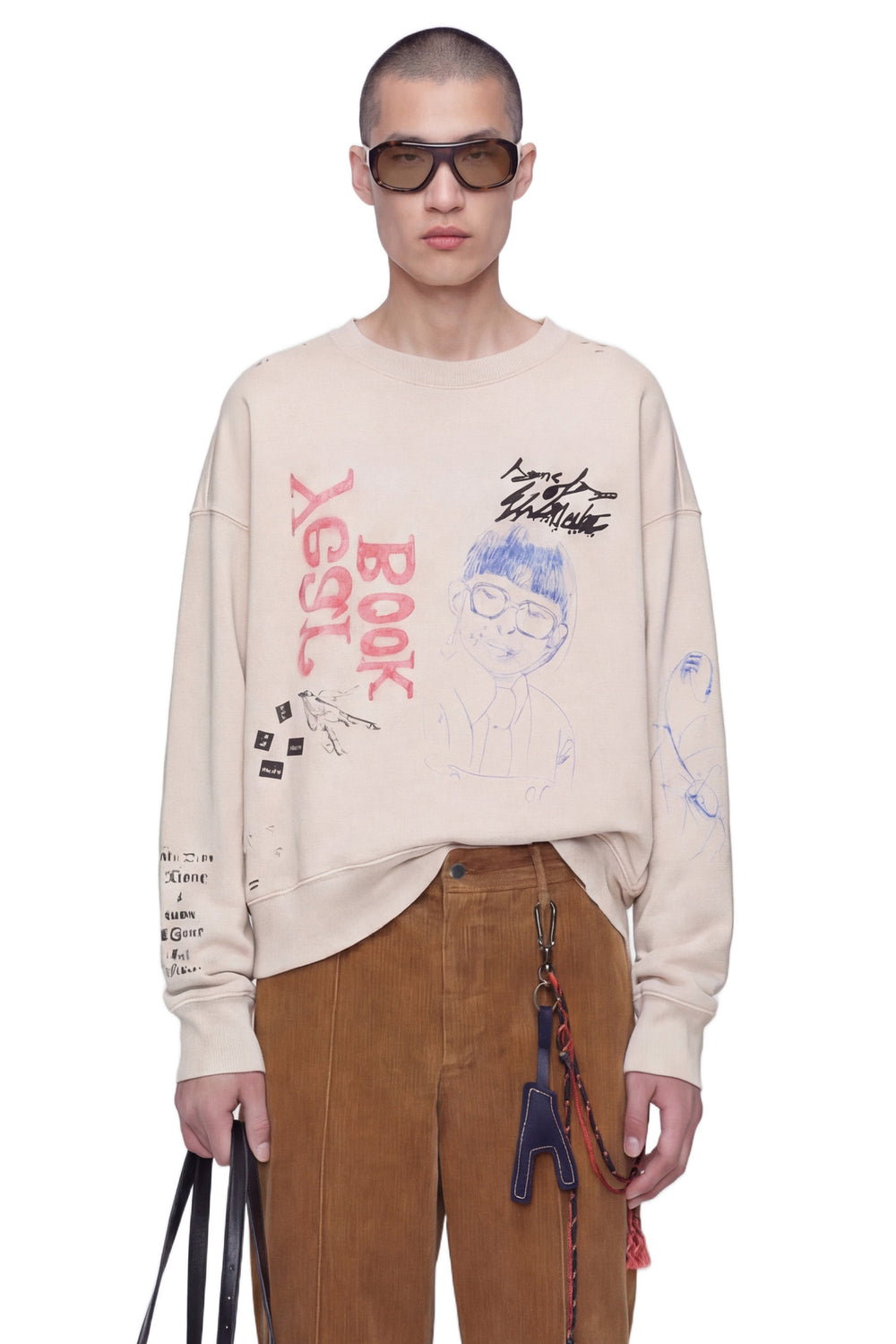 SONG FOR THE MUTE ''School Portrait'' Relaxed Pullover man