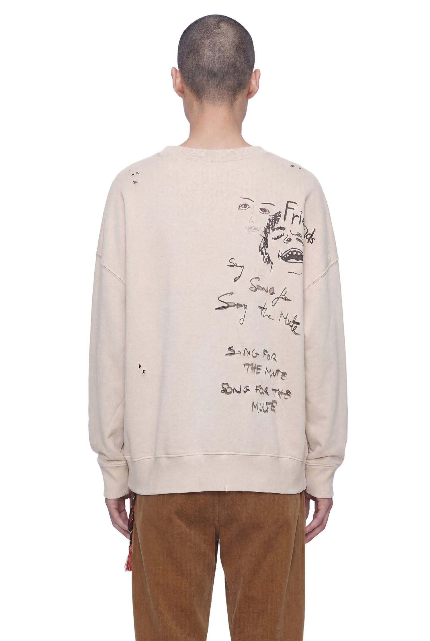 SONG FOR THE MUTE ''School Portrait'' Relaxed Pullover man