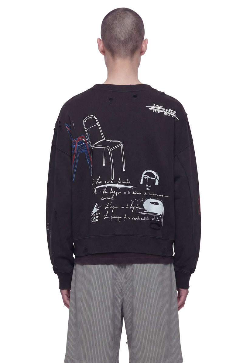 SONG FOR THE MUTE ''Peaking Kid'' Relaxed Pullover man