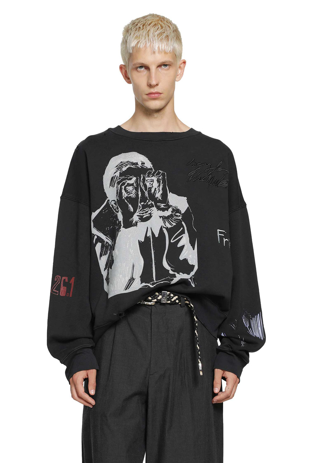 SONG FOR THE MUTE ''Peaking Kid'' Relaxed Sweatshirt man