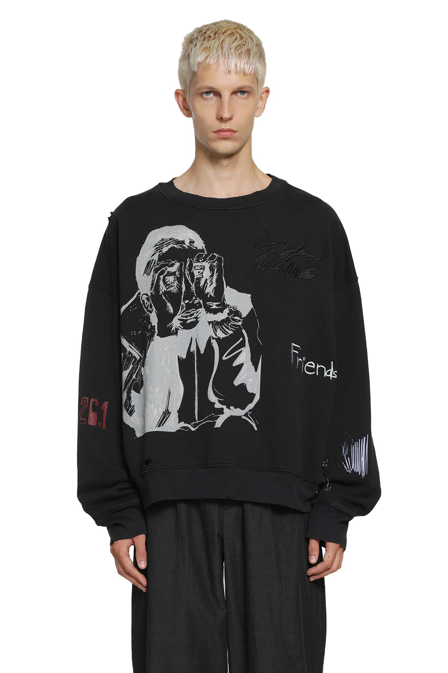 SONG FOR THE MUTE ''Peaking Kid'' Relaxed Sweatshirt man