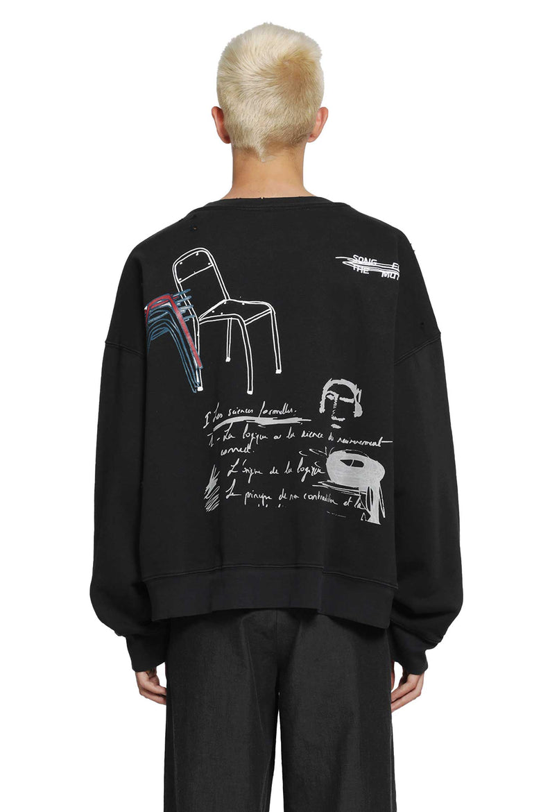 SONG FOR THE MUTE ''Peaking Kid'' Relaxed Sweatshirt man