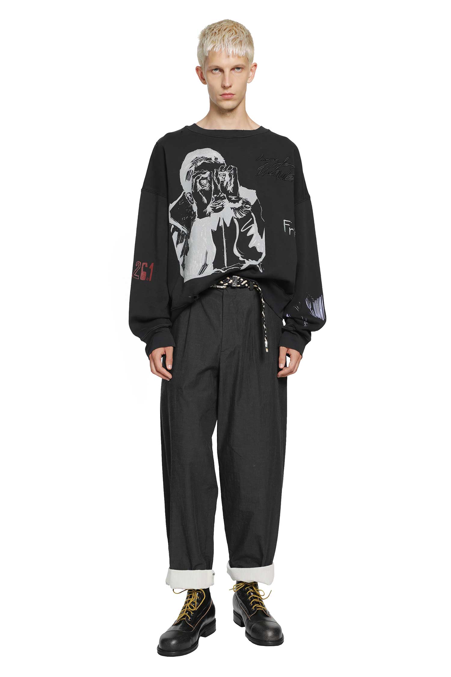 SONG FOR THE MUTE ''Peaking Kid'' Relaxed Sweatshirt man