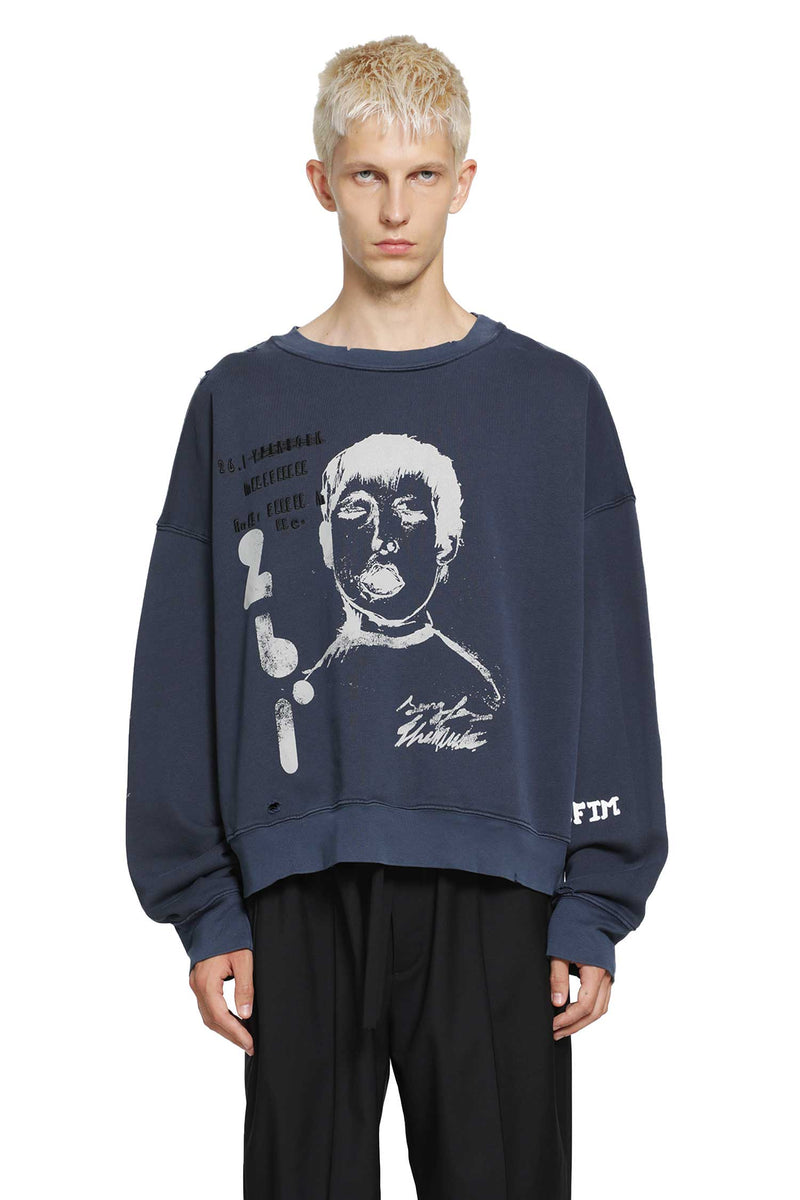SONG FOR THE MUTE ''Yawning Kid'' Relaxed Sweatshirt man