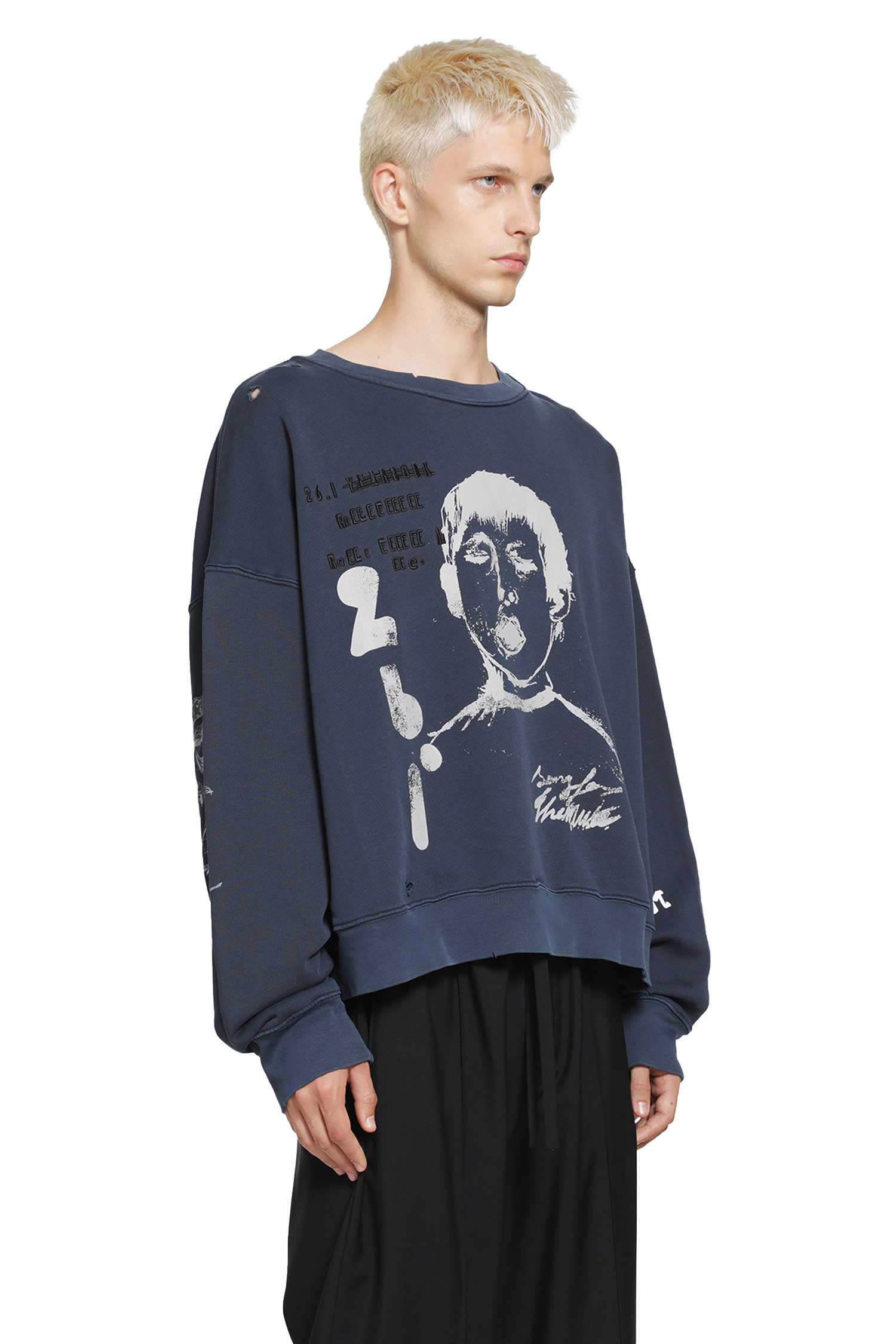 SONG FOR THE MUTE ''Yawning Kid'' Relaxed Sweatshirt man