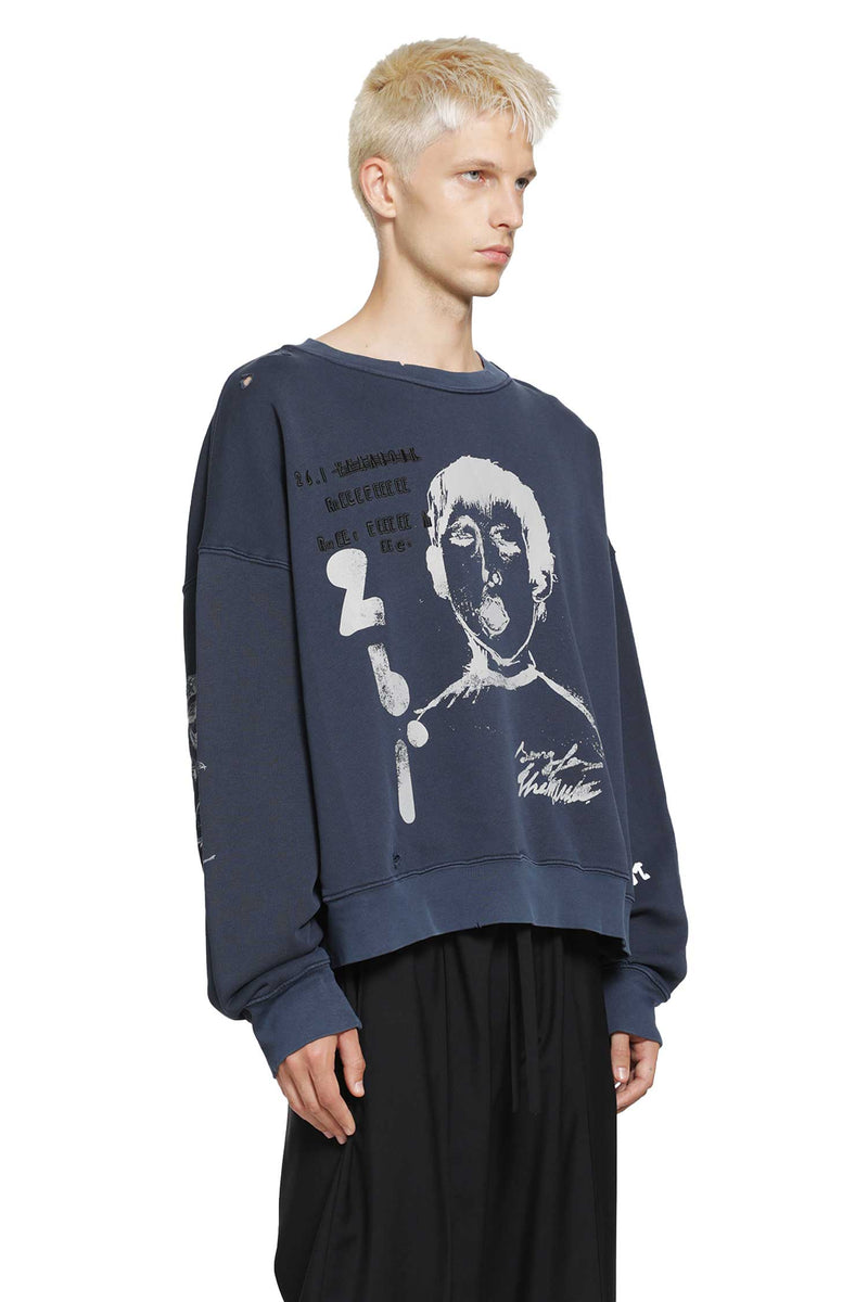 SONG FOR THE MUTE ''Yawning Kid'' Relaxed Sweatshirt man