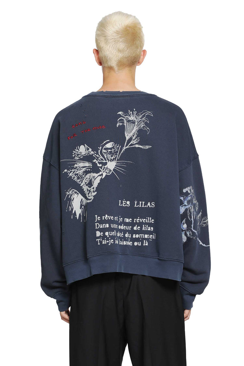 SONG FOR THE MUTE ''Yawning Kid'' Relaxed Sweatshirt man