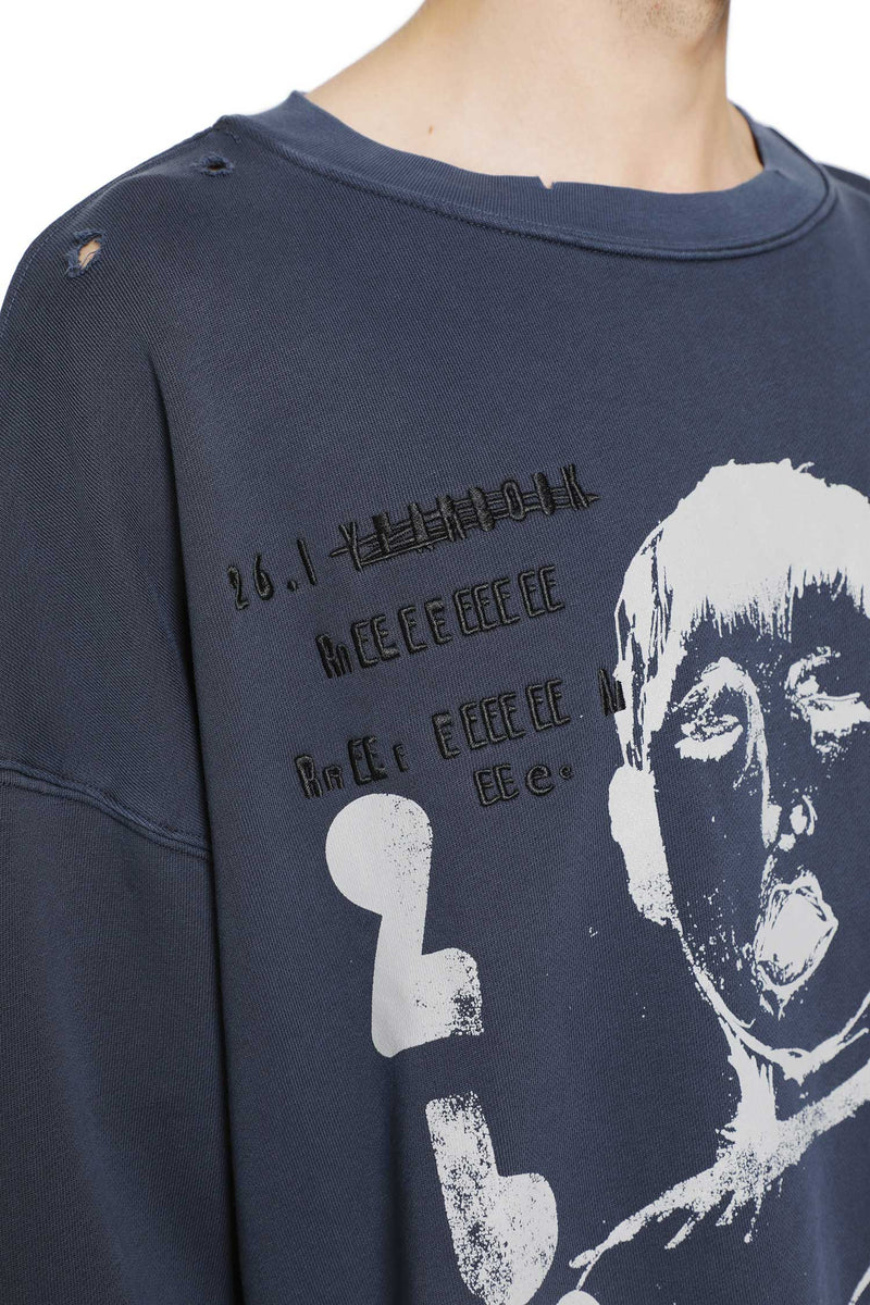 SONG FOR THE MUTE ''Yawning Kid'' Relaxed Sweatshirt man