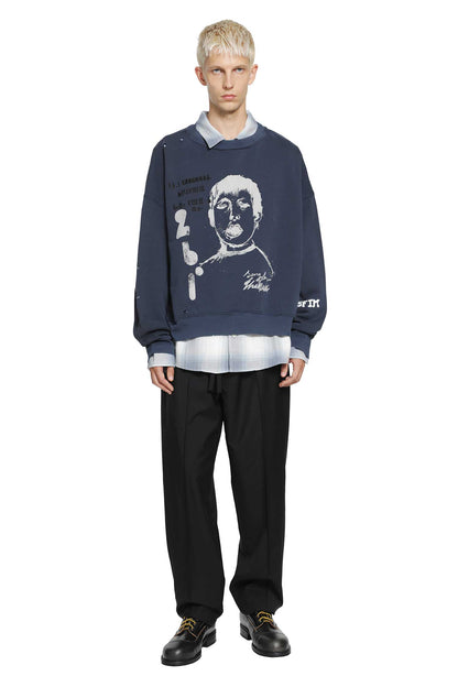 ''Yawning Kid'' Relaxed Sweatshirt
