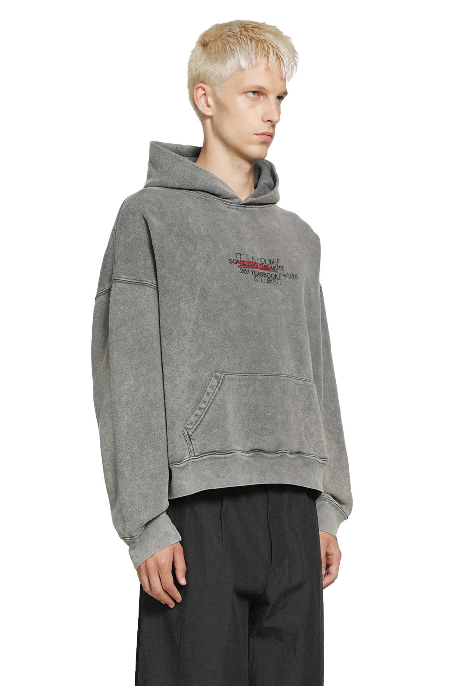 ''It's A Holiday'' Relaxed Hoodie French Terry