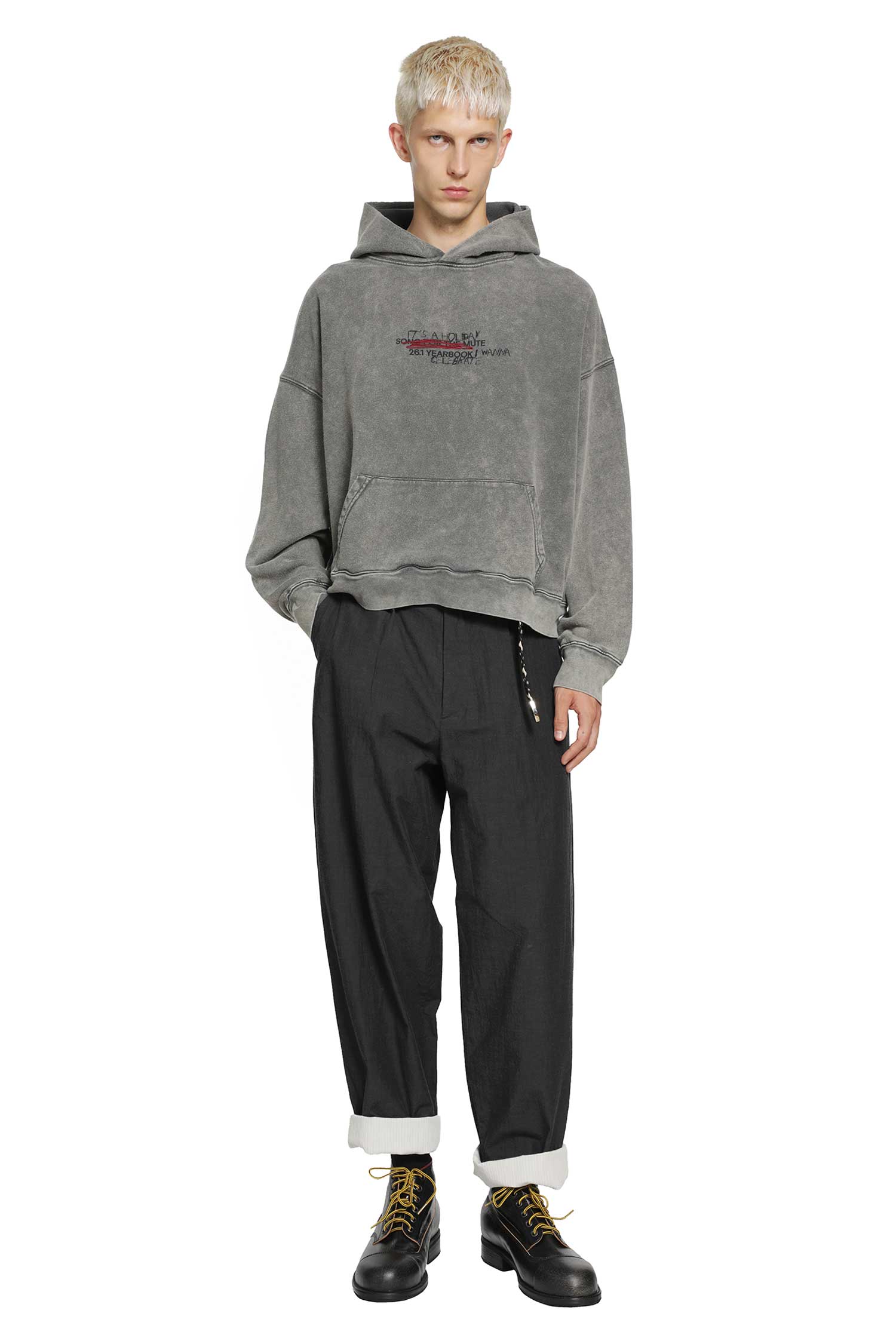 ''It's A Holiday'' Relaxed Hoodie French Terry