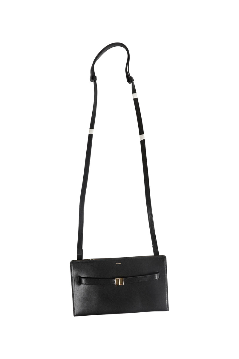 Belted Leather Crossbody Bag