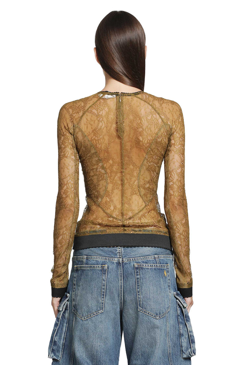 
              THE ATTICO Olive Top woman
            
