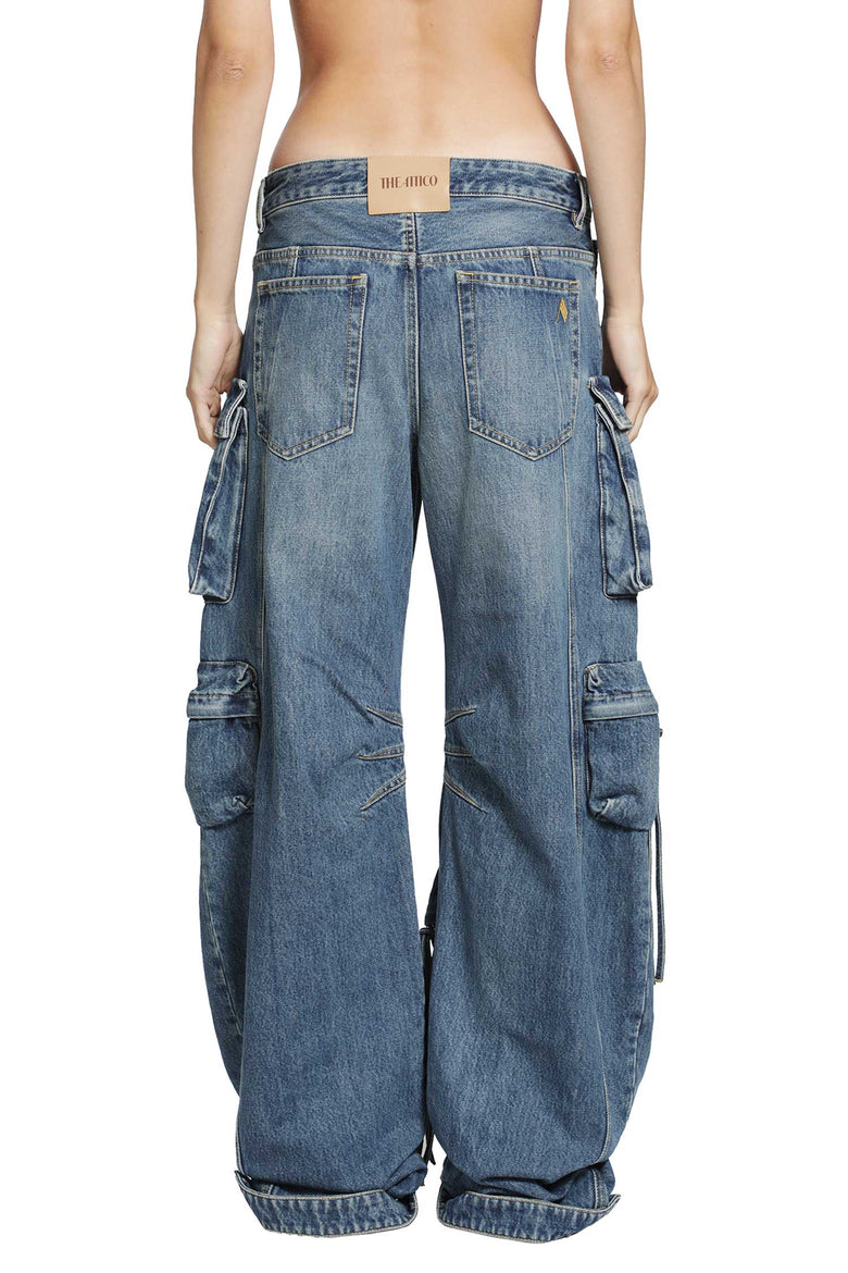 THE ATTICO Fern Cargo Jeans woman