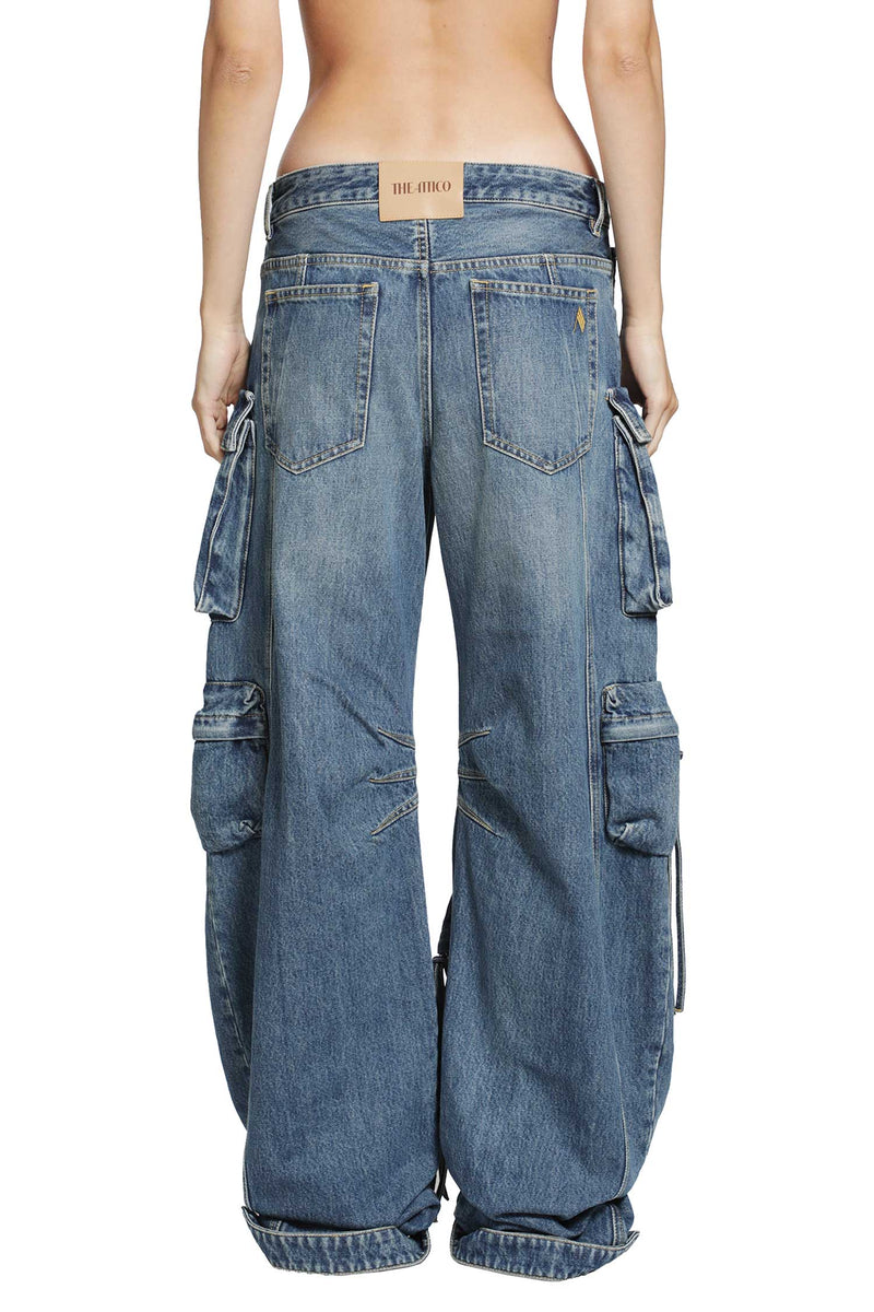 THE ATTICO Fern Cargo Jeans woman