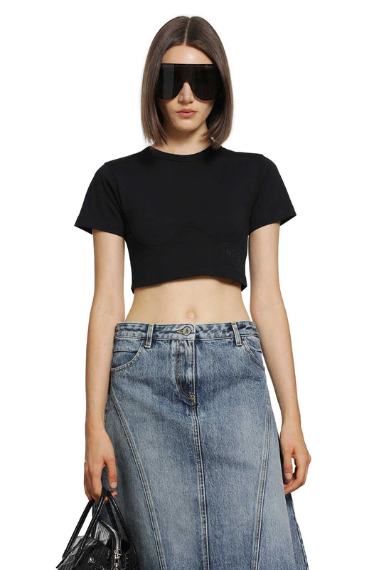 Contour Bust Cropped T-Shirt