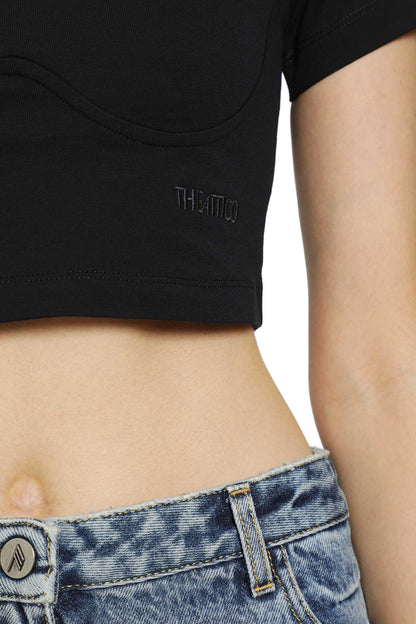 Contour Bust Cropped T-Shirt