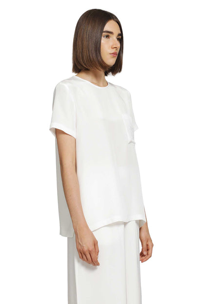 Printed Crepe De Chine Blouse
