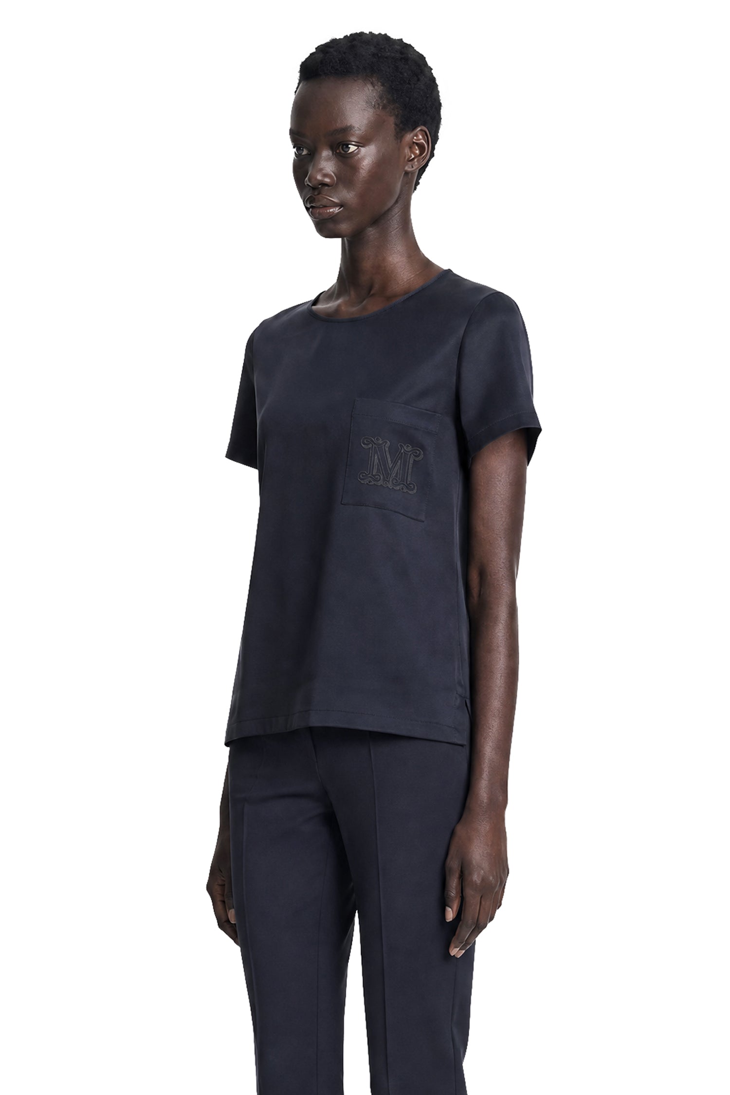 Crepe de Chine Pocket T-Shirt