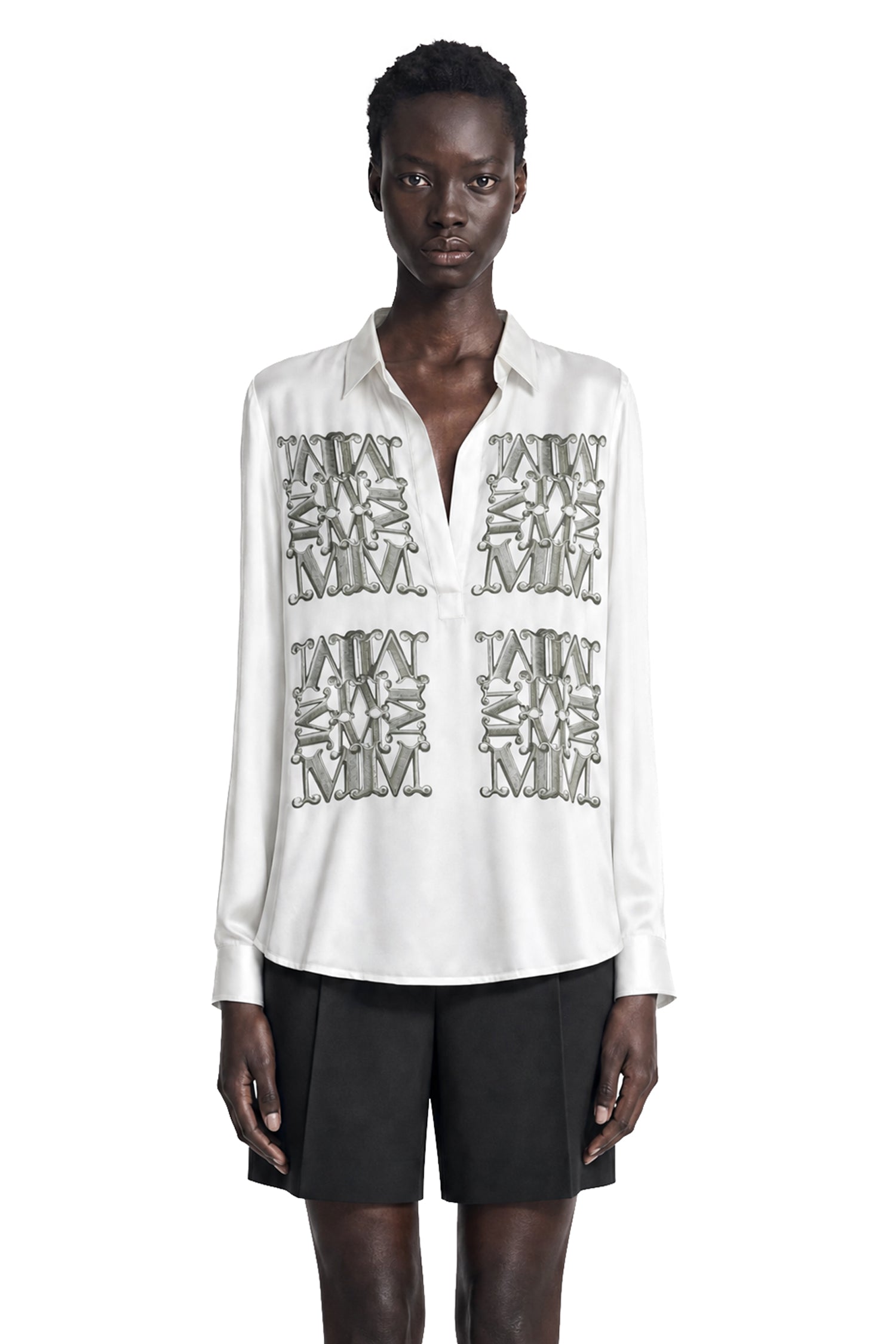 Marabesque Print Silk Shirt